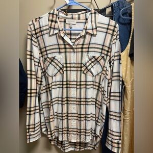 Lucky Brand Plaid Button-Up Shirt